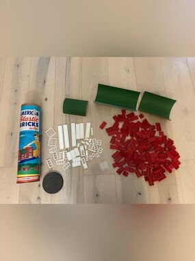 Vintage 50’s Elgo No. 715 American Plastic Bricks & Container